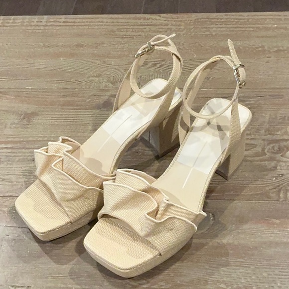 Dolce vita Cheer heels light raffia - Picture 1 of 4
